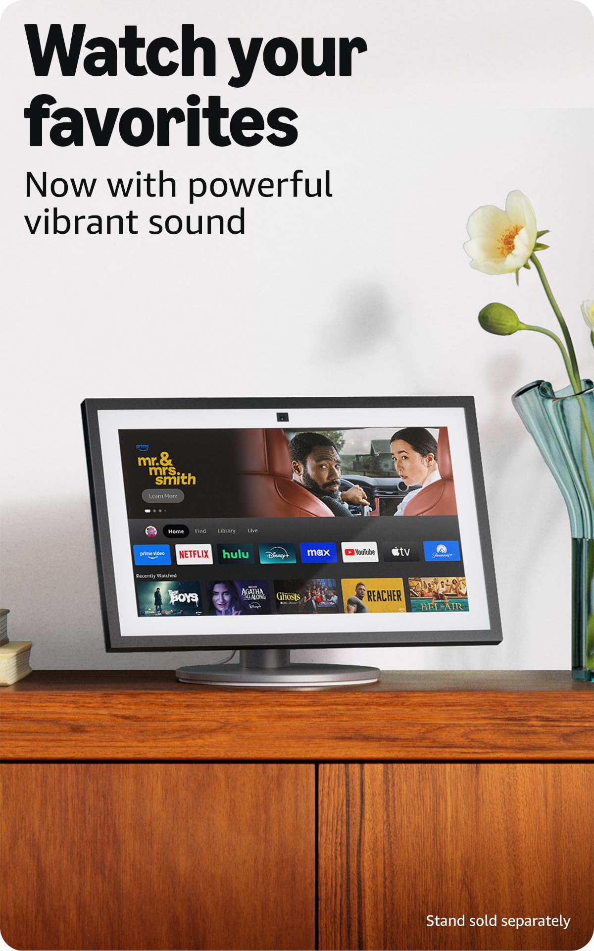 Amazon Echo Show 15 Full HD Smart Display with Fire TV