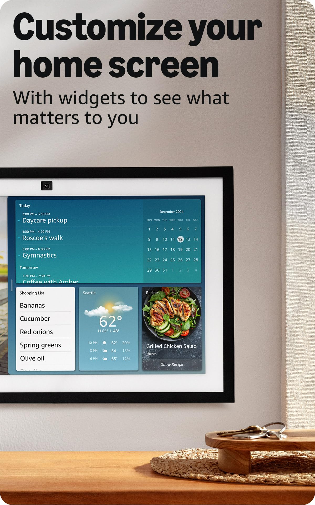 Amazon Echo Show 15 Full HD Smart Display with Fire TV