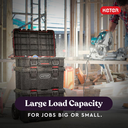 Keter Stack N Roll 3-Piece Modular Tool Box Storage System